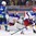 OSTRAVA, CZECH REPUBLIC - MAY 3: Russia's Konstantin Barulin #30 tracks the puck with Slovenia's Ziga Jeglic #8  in front during preliminary round action at the 2015 IIHF Ice Hockey World Championship. (Photo by Richard Wolowicz/HHOF-IIHF Images)

